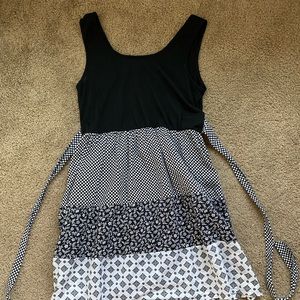 Mossimo black and white patterned dress